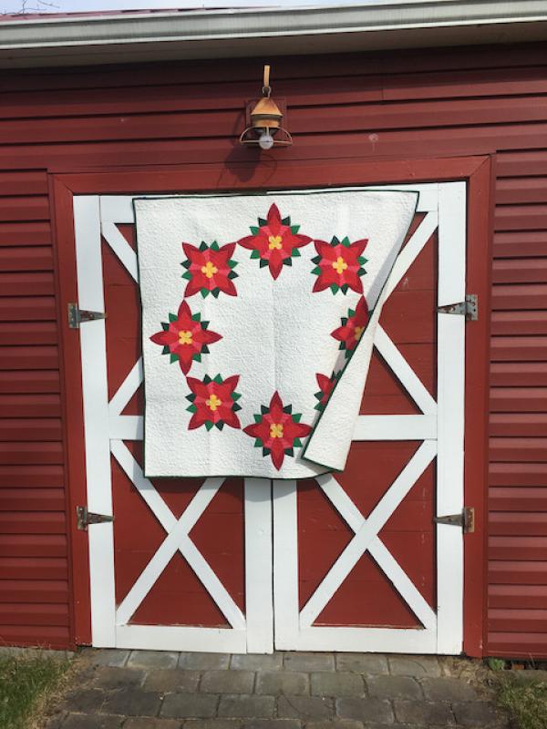 Brimfield Awakening Winter Blooms quilt